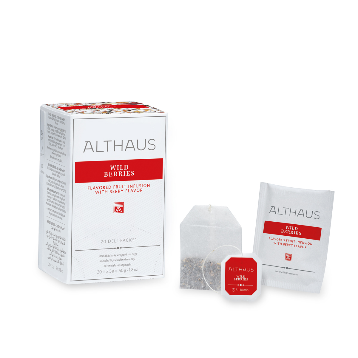 Althaus - WILD BERRIES  - Aromatisierter Früchtetee 