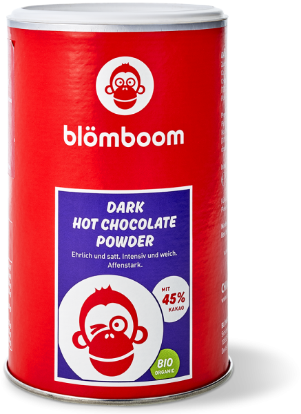Schokoladenpulver - Dark Hot Chocolate Powder Blömboom 45 % Kakao BIO Organic - 250 g