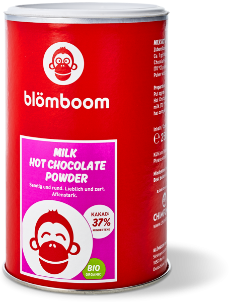 Schokoladenpulver - Milk Hot Chocolate Powder Blömboom 37 % Kakao BIO Organic - 250 g